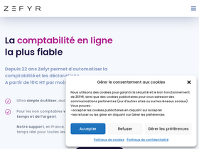'zefyr.net' screenshot