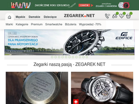 'zegarek.net' screenshot