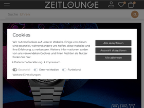 'zeitlounge.com' screenshot