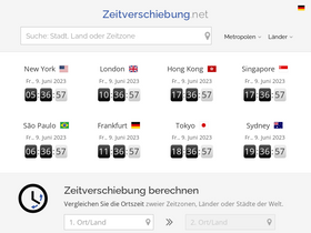 'zeitverschiebung.net' screenshot