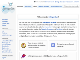 'zeldapendium.de' screenshot