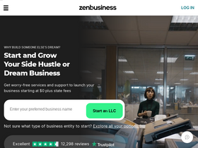 'zenbusiness.com' screenshot