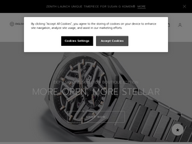 'zenith-watches.com' screenshot