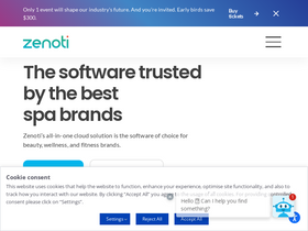 'zenoti.com' screenshot
