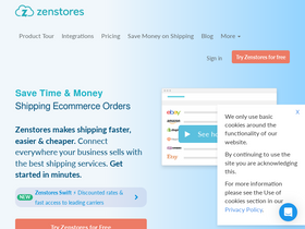 'zenstores.com' screenshot