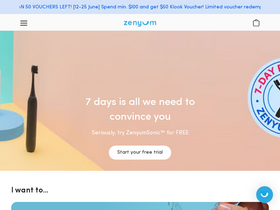 'zenyum.com' screenshot