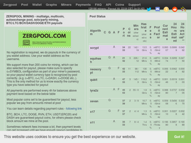 'zergpool.com' screenshot