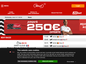 'zeturf.com' screenshot
