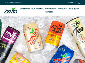 'zevia.com' screenshot