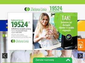 'zielonalinia.gov.pl' screenshot