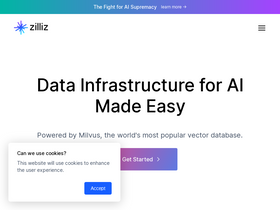 'zilliz.com' screenshot