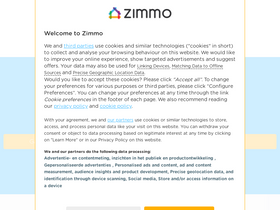 'zimmo.be' screenshot
