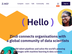 'zindi.africa' screenshot
