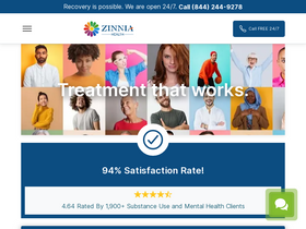 'zinniahealth.com' screenshot