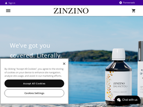 'zinzino.com' screenshot
