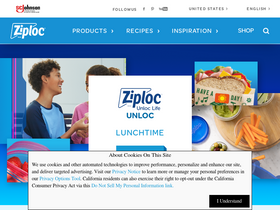 'ziploc.com' screenshot