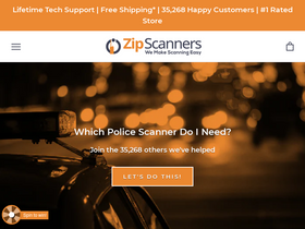 'zipscanners.com' screenshot