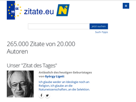 'zitate.eu' screenshot