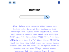 'zitate.net' screenshot