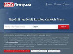 'zivefirmy.cz' screenshot