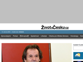 'zivotvcesku.cz' screenshot