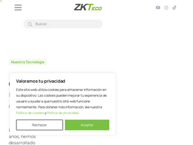 'zktecolatinoamerica.com' screenshot