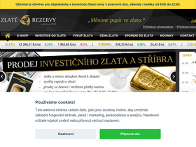 'zlaterezervy.cz' screenshot