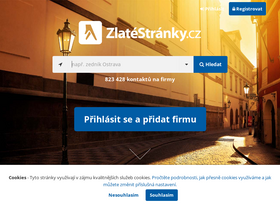 'zlatestranky.cz' screenshot