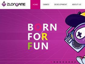 'zlongame.com' screenshot