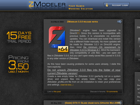 'zmodeler3.com' screenshot