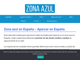 'zona-azul.es' screenshot