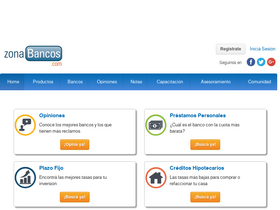 'zonabancos.com' screenshot