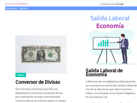 'zonaeconomica.com' screenshot