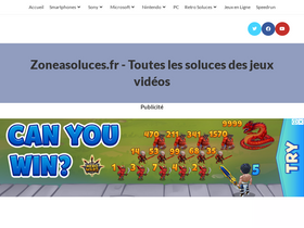 'zoneasoluces.fr' screenshot