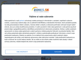 'zones.sk' screenshot