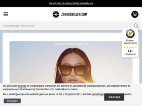 'zonnebrillen.com' screenshot