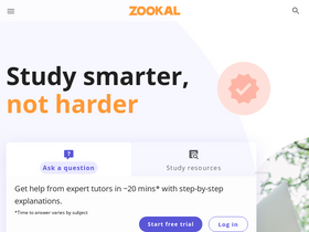 'zookal.com' screenshot