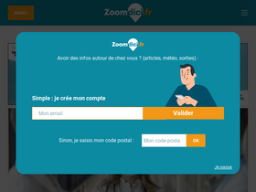 'zoomdici.fr' screenshot