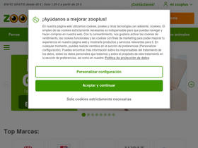 'zooplus.es' screenshot