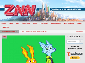 'zootopianewsnetwork.com' screenshot