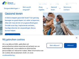 'zorgenzekerheid.nl' screenshot