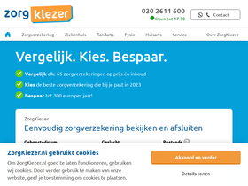 'zorgkiezer.nl' screenshot