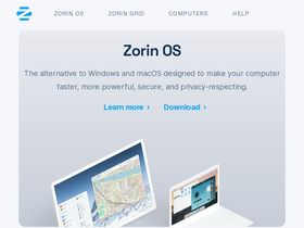 'zorin.com' screenshot