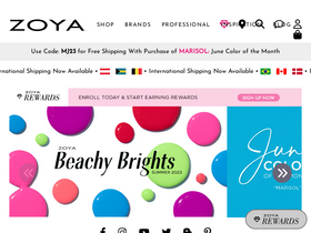 'zoya.com' screenshot
