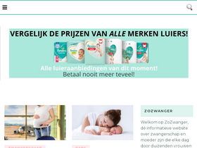 'zozwanger.nl' screenshot
