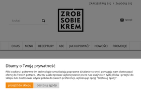 'zrobsobiekrem.pl' screenshot