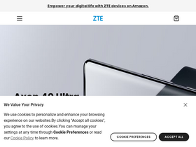 'ztedevices.com' screenshot