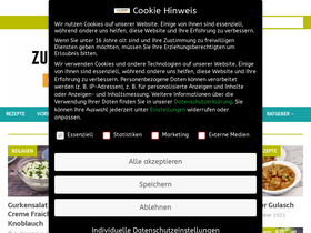 'zu-faul-zum-kochen.de' screenshot
