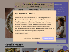 'zuckerjagdwurst.com' screenshot