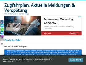 'zugfahrplande.com' screenshot